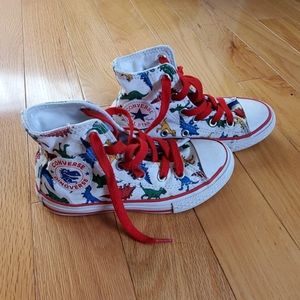 Boys dinosaur Converse All Star shoes
